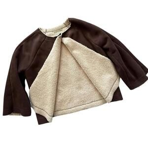 Velvet by Graham & Spencer Brown Faux Suede Sherpa Jacket – Women’s L